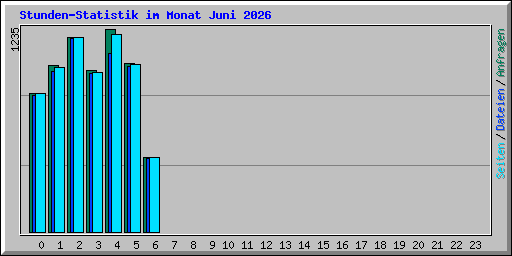 Stunden-Statistik im Monat Juni 2026